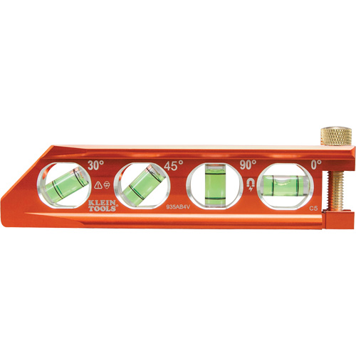 ACCU-BEND Level, 6.25" L, Aluminum, 1, Non-Magnetic Action Paper
