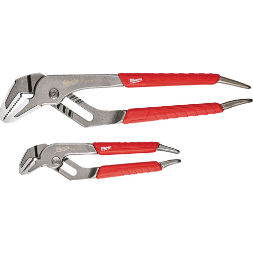 6" & 10" Comfort Grip Straight Jaw Pliers Set, 2 Pieces Action Paper