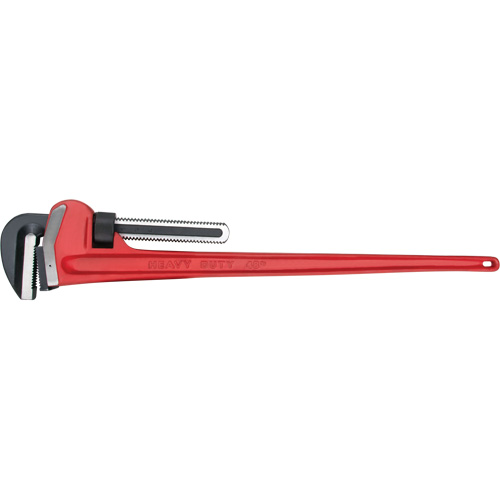 Pipe Wrench, 6" Jaw Capacity, 48" Long, Powder Coated Finish, Ergonomic Handle Action Paper