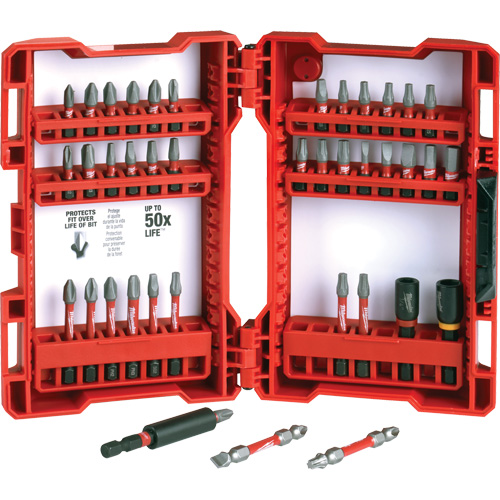 40-Piece Shockwave Impact Duty Driver Bit Set Action Paper