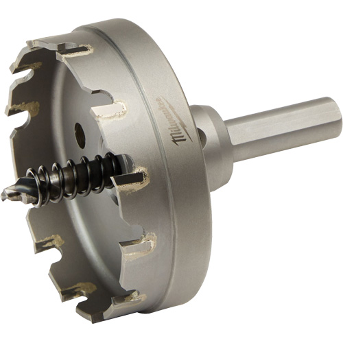 One-Piece Carbide Hole Cutters, 2-1/2", 3/16" Depth of Cut Action Paper