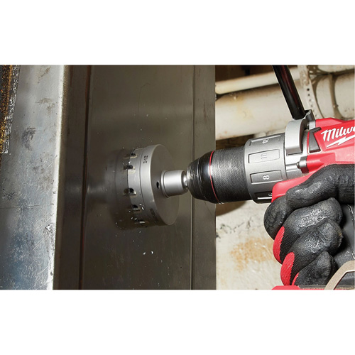 One-Piece Carbide Hole Cutters, 2-1/2", 3/16" Depth of Cut Action Paper