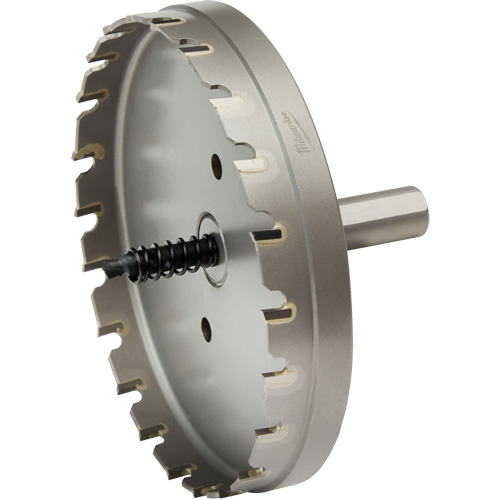 One-Piece Carbide Hole Cutters, 4-1/2", 3/16" Depth of Cut Action Paper