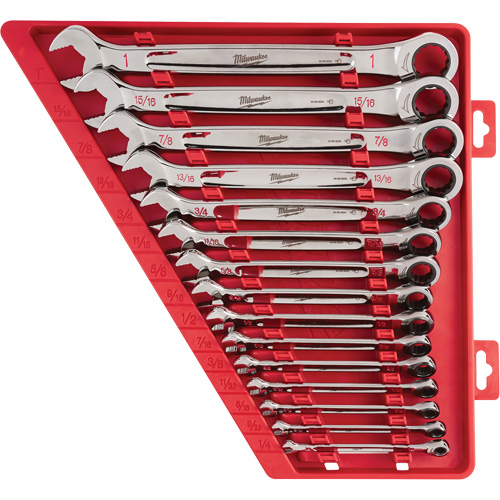 Ratcheting Wrench Set, Combination, 15 Pieces, Imperial Action Paper