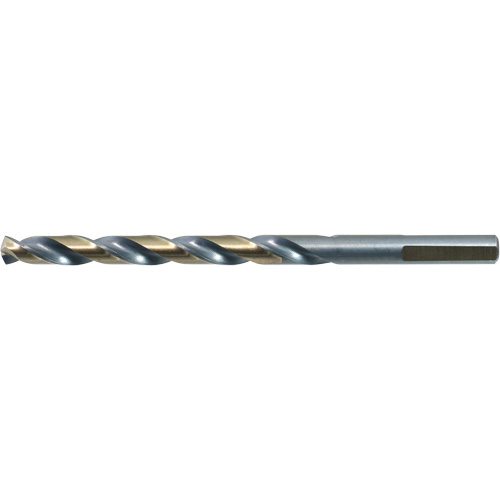 Drillco&reg; 3-Flat Shank Jobber Drill Bit, High Speed Steel, 1/16", 1-7/8" L, 7/8" Flute, 140° Point Angle Action Paper