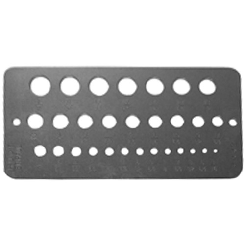 Drillco&reg; Fractional Sizes Drill Gauge Action Paper