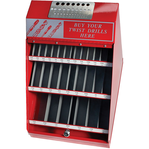 Ensemble de pr&eacute;sentoir pour forets fractionnaires Drillco, 540 morcea Action Paper