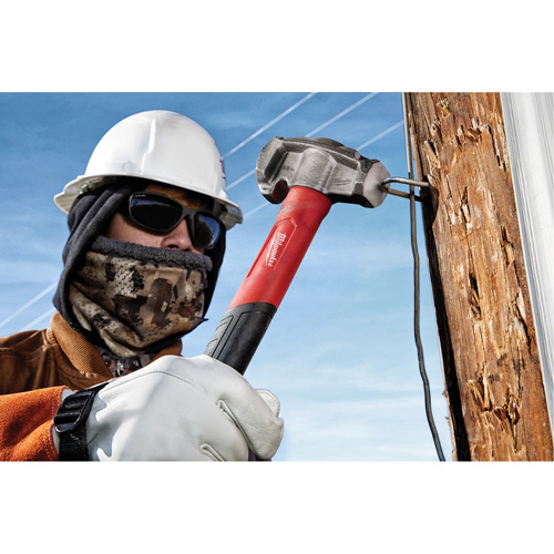 Marteau de monteur de lignes 4-en-1, 32 oz, Prise en Fibre de verre, 15" lo Action Paper