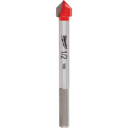 Glass & Tile Bit Set, 4 Pieces, Carbide Action Paper