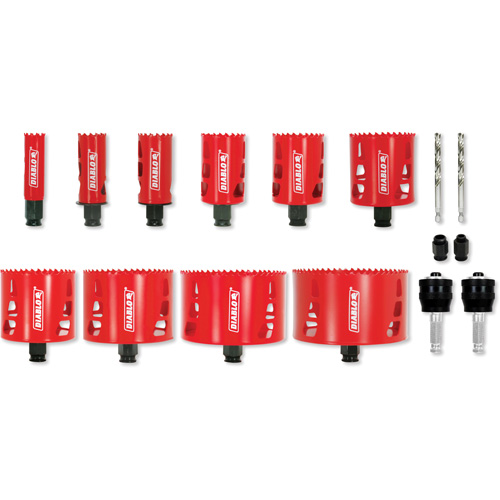 Electrician's Bi-Metal Hole Saw Set, 16 Pieces Action Paper