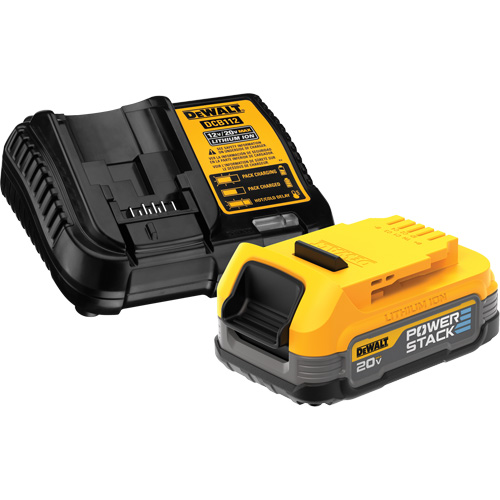 Ensemble de batterie et chargeur compacts Max* Powerstack, Lithium-ion, 20 V, 1,7 A Action Paper