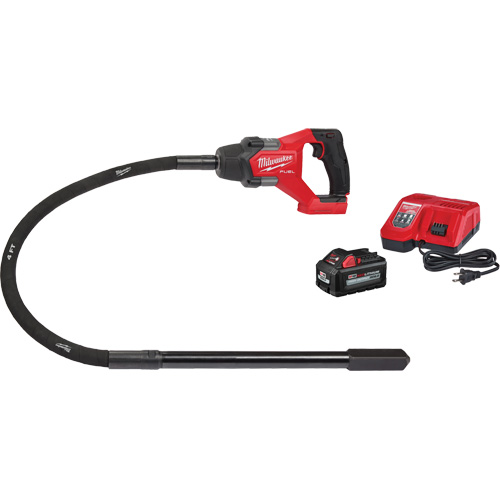 M18 Fuel 4' Concrete Pencil Vibrator Kit Action Paper