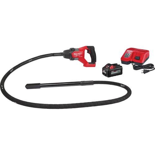 M18 Fuel 8' Concrete Pencil Vibrator Kit Action Paper