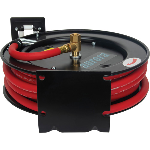 Hose Reel, Air/Water, 3/8" x 35', Single Hose, 300 psi Action Paper