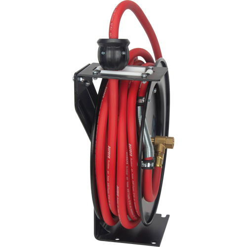 Hose Reel, Air/Water, 3/8" x 35', Single Hose, 300 psi Action Paper