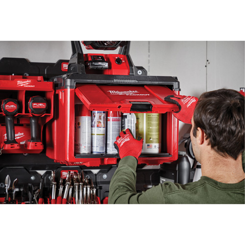 Packout Tool Cabinet, 15" x 15" x 20", Black/Red Action Paper