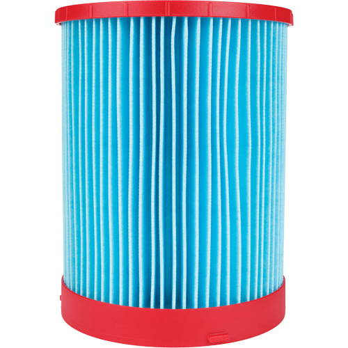 Large Wet/Dry Vacuum High-Efficiency Filter, Cartridge, Fits 12 US gal./9 US gal./6 US Gal. Action Paper