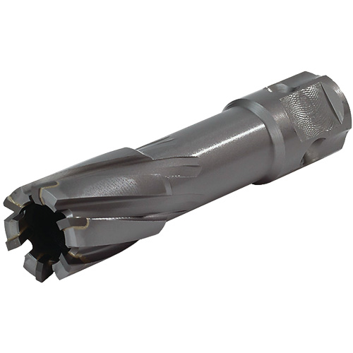 Universal Shank Annular Cutter, 24 mm Diameter, Carbide, 55 mm Depth of Cut, 3/4" Shank Action Paper