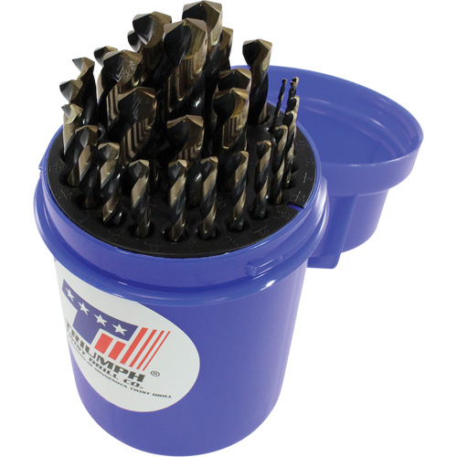 Triumph&reg; Drill Bit Set, 115 Pieces, High Speed Steel Action Paper