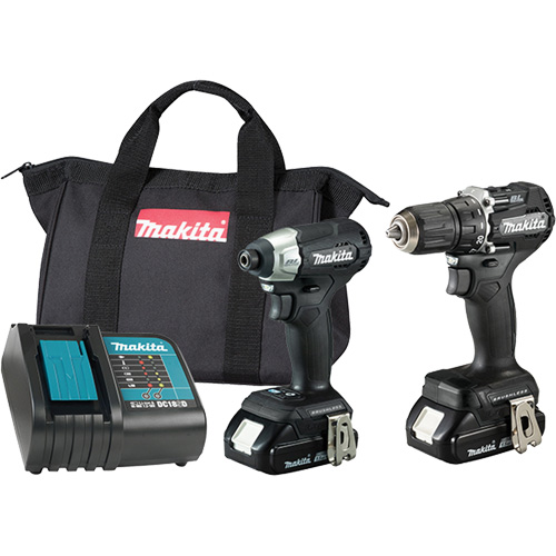 Ensemble deux outils sous compacts combin&eacute;s LXT BL, Lithium-ion, 18 V Action Paper