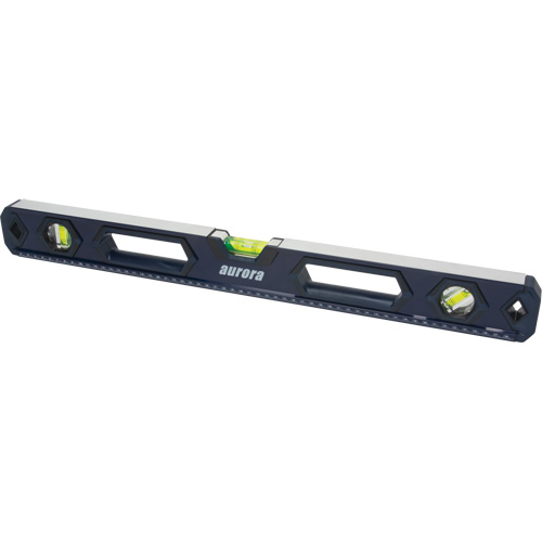 High-Accuracy Level, Box, 2' L, Aluminum, 3, Non-Magnetic Action Paper