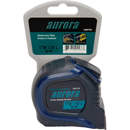 Ruban &agrave; mesurer, 1" x 16', Marques de goujon Imp&eacute;rial & m&eacute;trique Action Paper