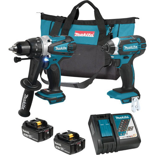 LXT Cordless 2-Tool Combo Kit, Lithium-Ion, 18 V Action Paper