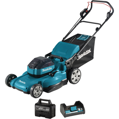 Brushless Cordless Lawnmower, Push Walk-Behind, Battery Powered, 21" Cutting Width Action Paper
