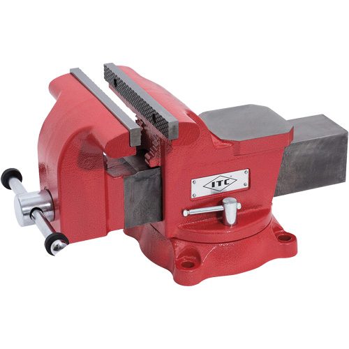 Mechanic's Vise, 8" Jaw Width, 3-1/2" Throat Depth Action Paper