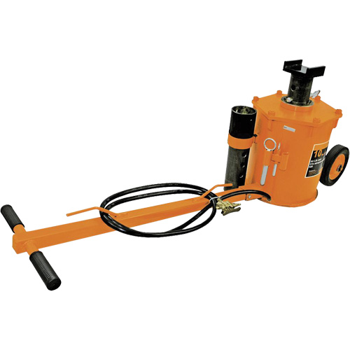 Cric pneumatique pour usage intensif, Capacit&eacute; de 10 tonne(s), 18" - 52" h Action Paper
