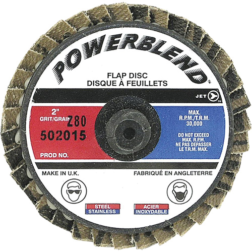 Disque &agrave; feuillets PowerBlend Roll-On, 2" x Type R, Grain Z80 Action Paper