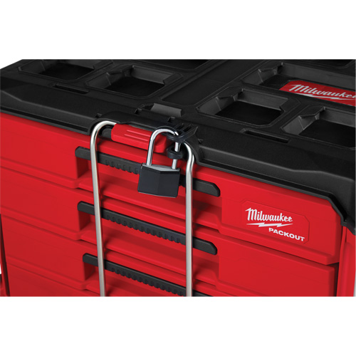 PackOut 4-Drawer Tool Box, 16-3/10" x 22-1/5" x 14-3/10", Red Action Paper