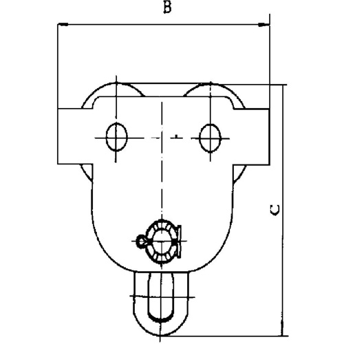 Heavy-Duty Manual Trolley - SBT Series, 22000 lbs. (10 tons) Action Paper