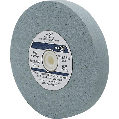 GC675C Bench Grinding Wheels, 6" x 3/4", 1" Arbor, Silicon Carbide Action Paper