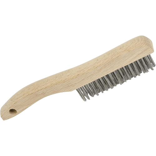 4SHSS Brosse &agrave; r&eacute;curer manuelle, Acier inoxydable, 4 x 16 rangs de fils, Longueur 10" Action Paper
