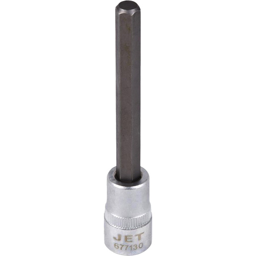 Extra-Long Bit Sockets, Hex, 5/16" x 4" L, 3/8" Drive Action Paper
