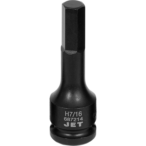 Impact Socket Bits, Hex, 7/16" x 1/2" Drive Action Paper