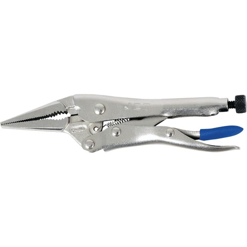 J4LN Long Nose Locking Pliers with Wire Cutter, 4" Length, Long Nose Action Paper