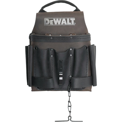 Electrician Tool Pouch, Multiple Tool Holder, Leather, 8 Pockets Action Paper