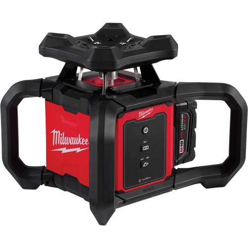 Ensemble de niveau laser rotatif ext&eacute;rieur rouge M18 avec r&eacute;cepteur, 2000' (609,6 m) Action Paper