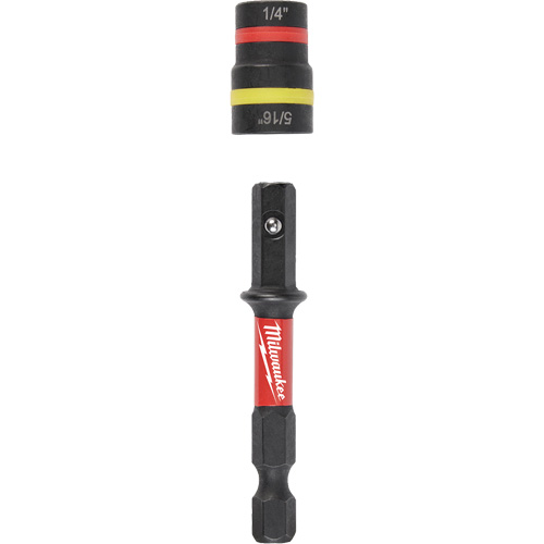 Shockwave Impact Duty Quik-Clear 2-in-1 Nut Driver, 5/16"/1/4" Drive, 2-1/4" L, Magnetic Action Paper