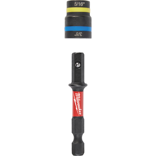 Shockwave Impact Duty Quik-Clear 2-in-1 Nut Drivers, 5/16"/3/8" Drive, 2-1/2" L, Magnetic Action Paper
