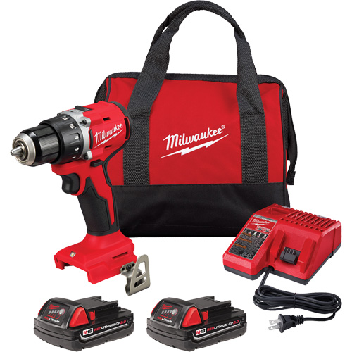 Ensemble perceuse/visseuse compacte sans balai M18, Lithium-ion, 18 V, Mandrin 1/2", Couple 550 lb-po Action Paper