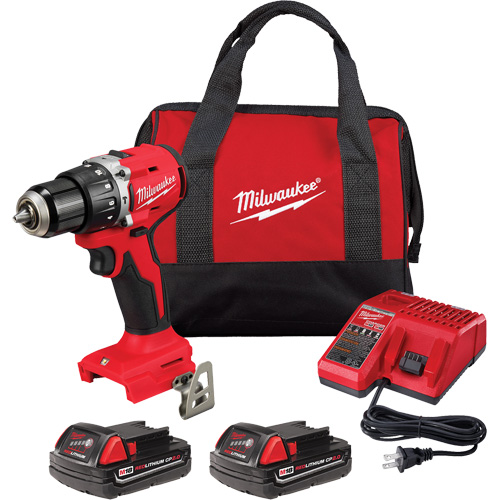 Ensemble perfomarteau/tournevis compact sans balai  M18, Lithium-ion, 18 V, Mandrin 1/2", Couple 550 lb-po Action Paper