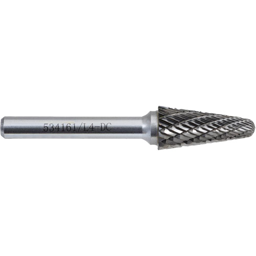 L4-DC Fraise conique 9 JET-KUT (embout rayon), 1/2" dia. Action Paper