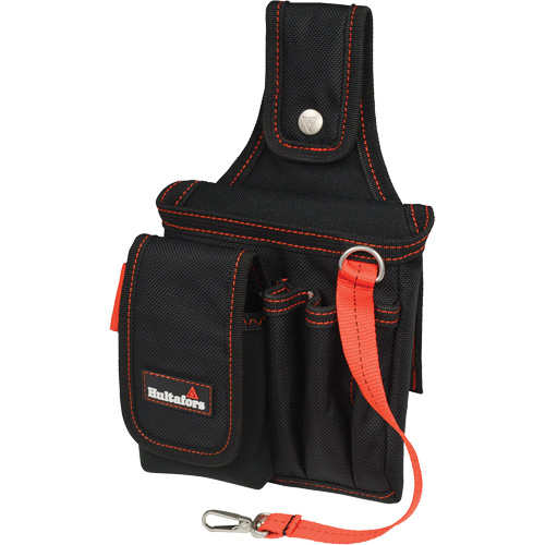 Petite poche pour technicien, Polyester balistique, Noir/Rouge Action Paper