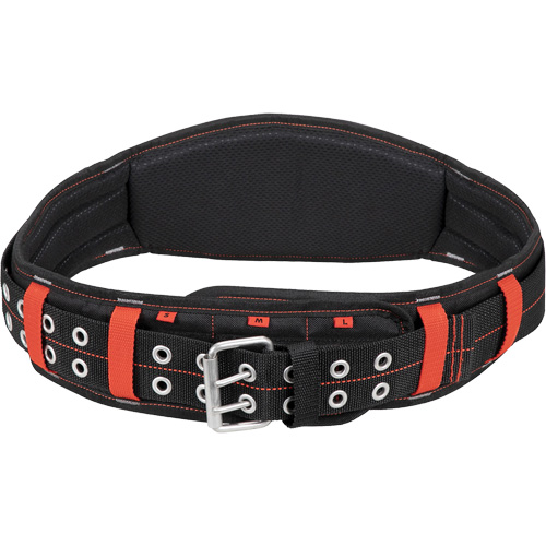 5" Padded Belt, Black/Red Action Paper