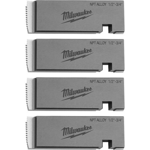 Fili&egrave;res de filetage pour tuyaux universel NPT, Pour tuyau de 1/2"-3/4", Alliage Action Paper