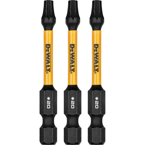 Forets pour tournevis &agrave; chocs FLEXTORQ 3 mcx, Torx, T-20, Prise 1/4" Action Paper