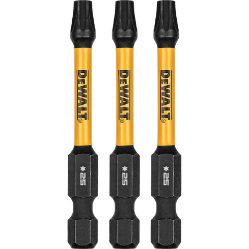 Forets pour tournevis &agrave; chocs FLEXTORQ 3 mcx, Torx, T-25, Prise 1/4" Action Paper